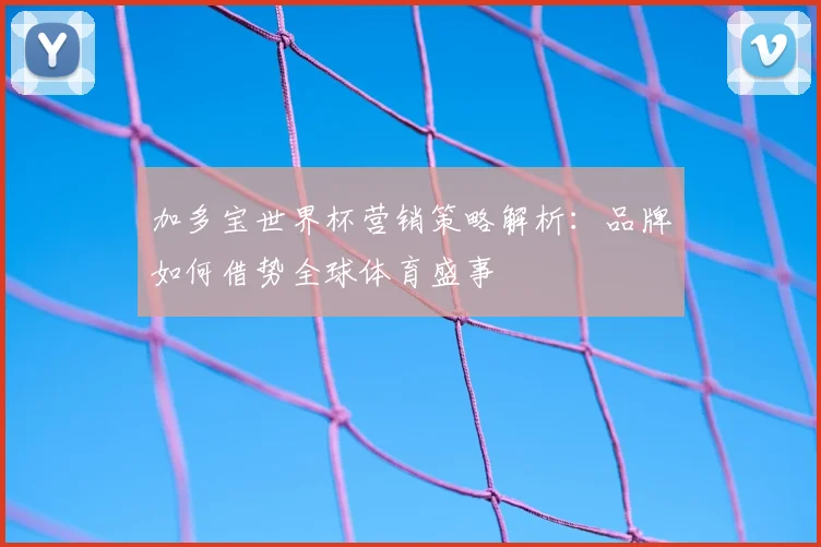 加多宝世界杯营销策略解析：品牌如何借势全球体育盛事